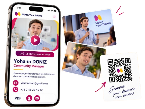 Carte Digitale vidéo et QR-Code